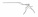 Байонетный нейрохирургические кусачки Kerrison из 2 частей, 23 см, 4 мм
