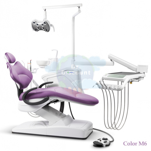 GreenMED S300 COLORFUL – Стоматологическая установка с мягкой обивкой и с нижней подачей