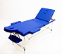 MET Comfort A3 Стол массажный алюминий, 3-х секционный, синий