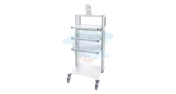 Стойка передвижная с принадлежностями с двумя колоннами СП2-06-"ФОТЕК" (высота 1435 мм, ширина полки 630 мм)